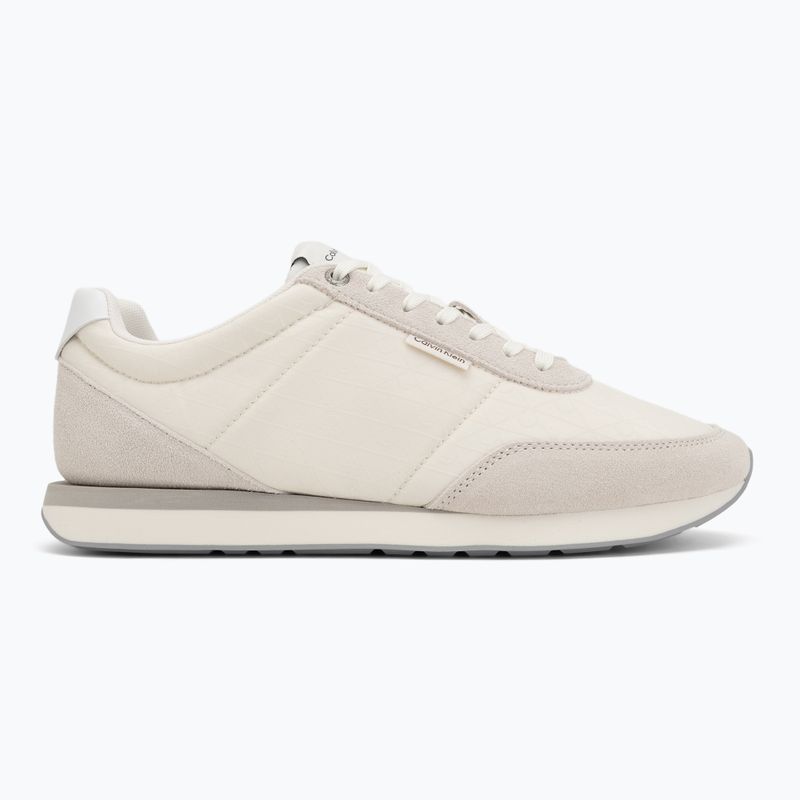 Scarpe da uomo Calvin Klein HM0HM02140 Retro Runner Ripstop Aop marshmallow/bright white 2