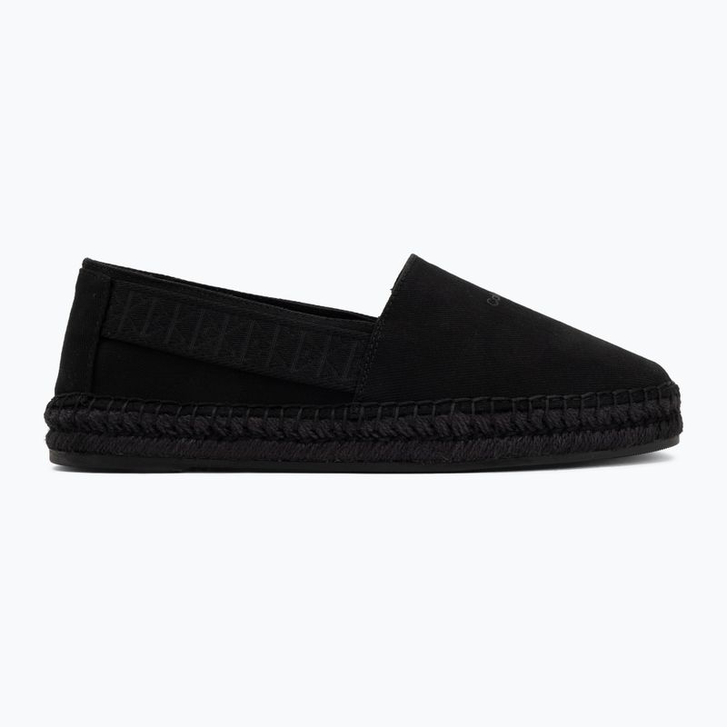 Espadrillas da uomo Calvin Klein HM0HM02075 Webbing triple black 2