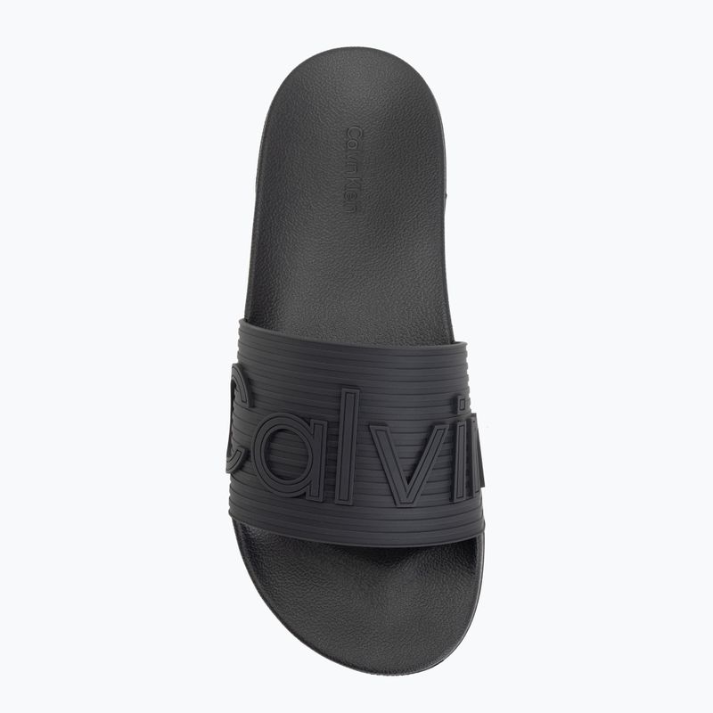 Ciabatte da uomo Calvin Klein HM0HM02113 Ess Texture triple black 5