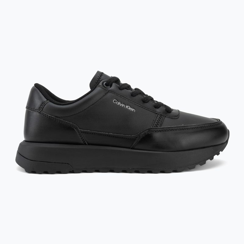 Scarpe da uomo Calvin Klein HM0HM02146 City Runner Laceup Leather triple black 2