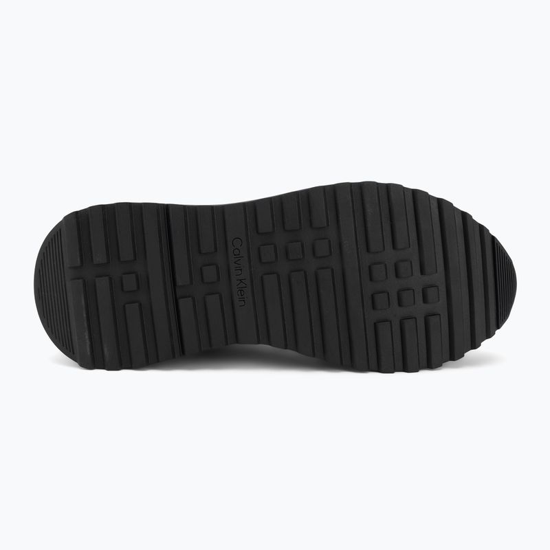 Scarpe da uomo Calvin Klein HM0HM02146 City Runner Laceup Leather triple black 4