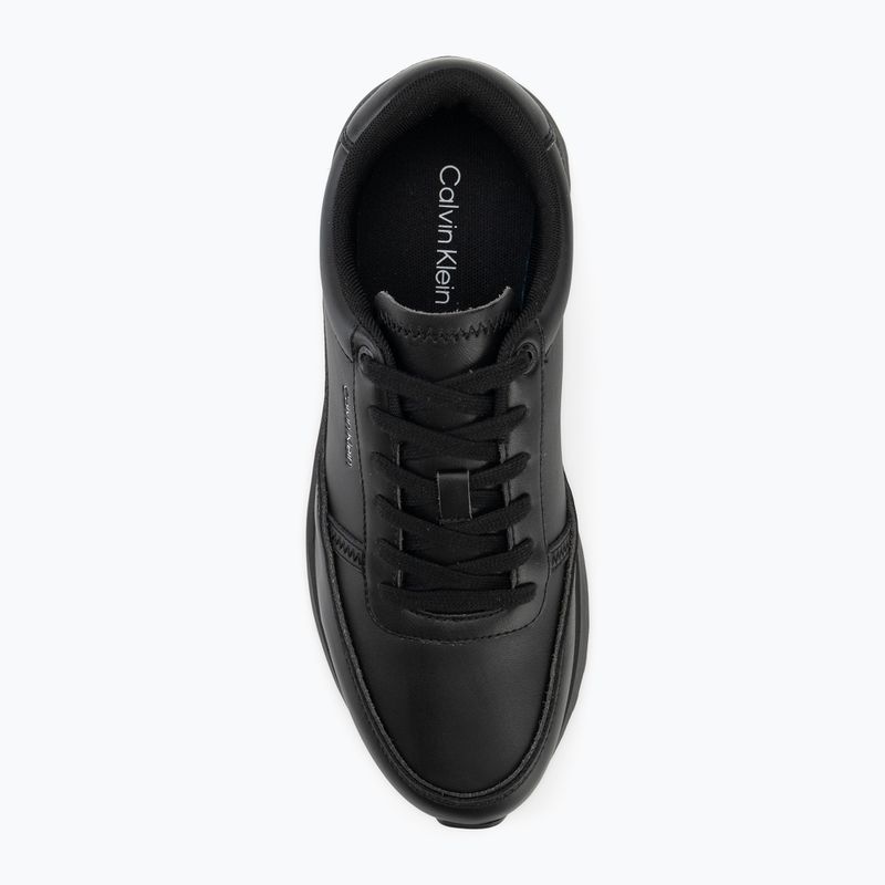 Scarpe da uomo Calvin Klein HM0HM02146 City Runner Laceup Leather triple black 5