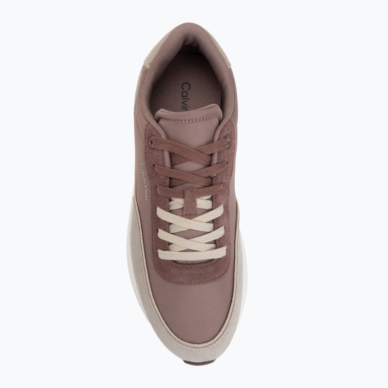 Scarpe da uomo Calvin Klein HM0HM02144 City Runner Laceup Nylon Mix muddy brown/desert taupe/oatmeal 5