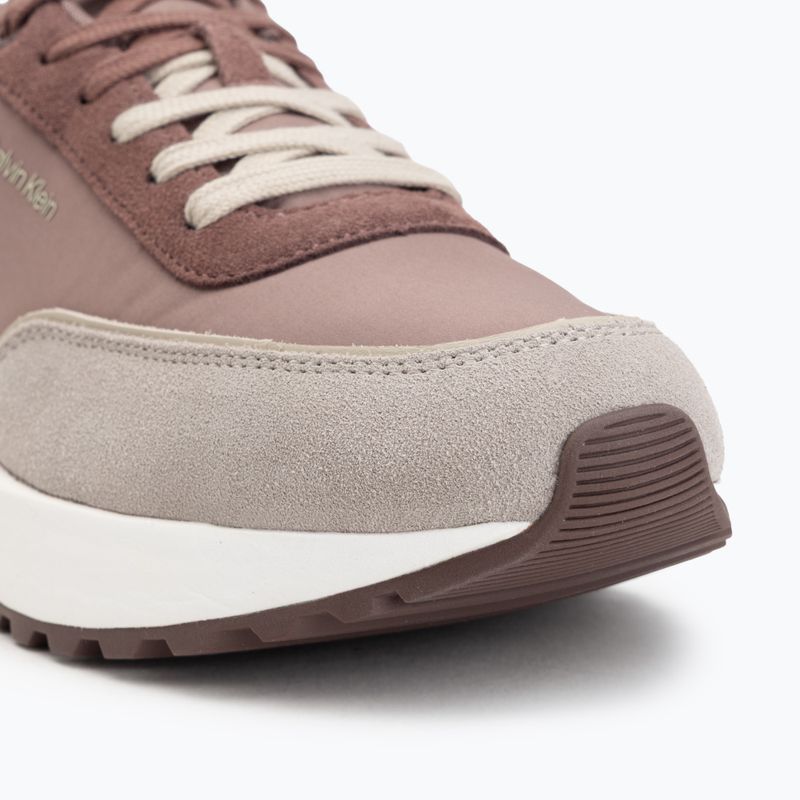 Scarpe da uomo Calvin Klein HM0HM02144 City Runner Laceup Nylon Mix muddy brown/desert taupe/oatmeal 7