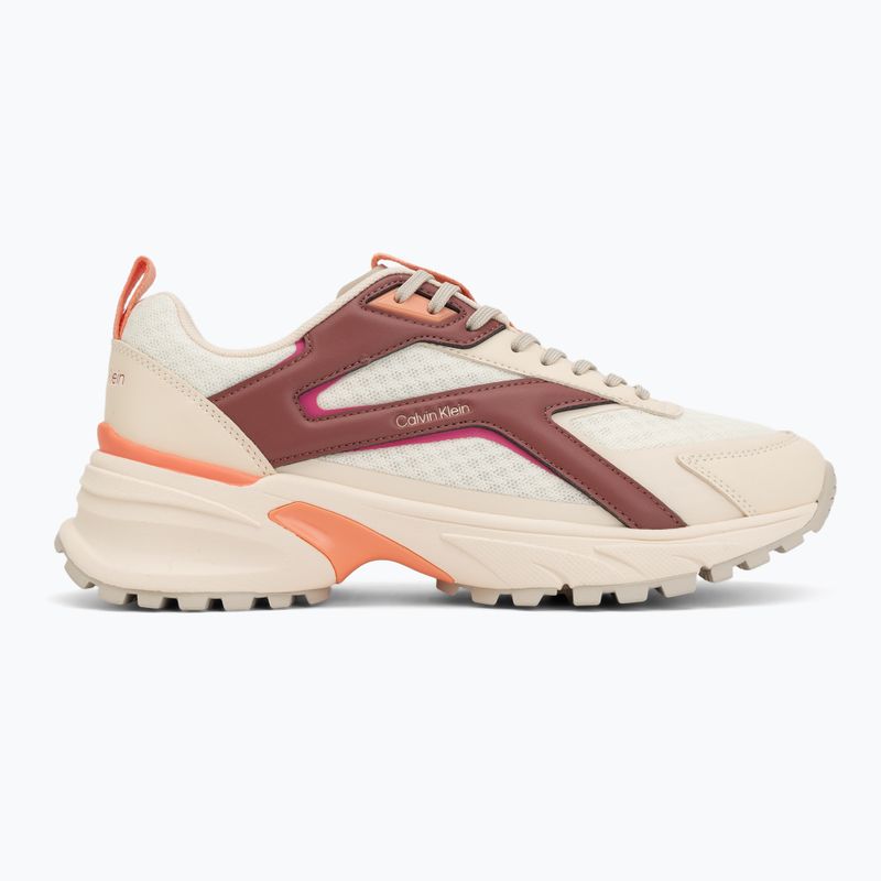 Scarpe da donna Calvin Klein HW0HW03002 Hike Run Ckstripe Mesh off white/oatmeal/dusty rose 2