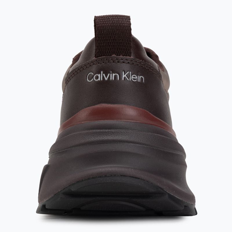 Scarpe da donna Calvin Klein HW0HW02999 Hike Runner Organza Met Leather bordeaux/rhubarb 6