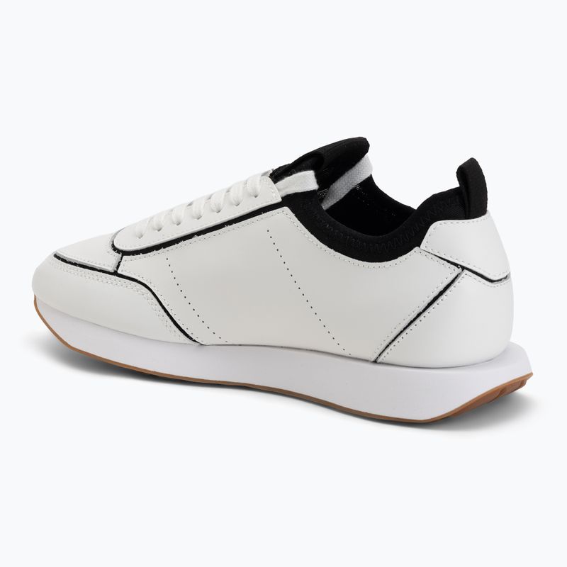 Scarpe da donna Calvin Klein HW0HW02994 Retro Runner Sock Patch Leather bright white/black 3