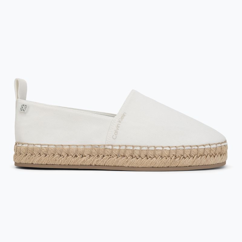Espadrillas da donna Calvin Klein HW0HW02931 Oblique Canvas Off White 2