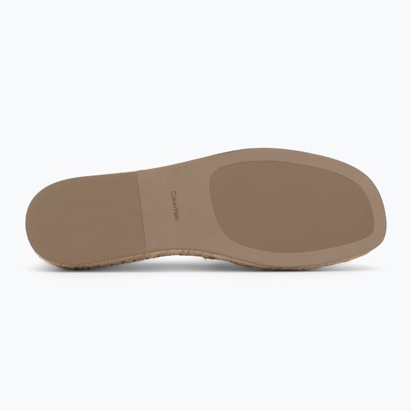 Espadrillas da donna Calvin Klein HW0HW02931 Oblique Canvas Off White 4
