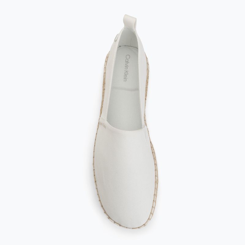 Espadrillas da donna Calvin Klein HW0HW02931 Oblique Canvas Off White 5