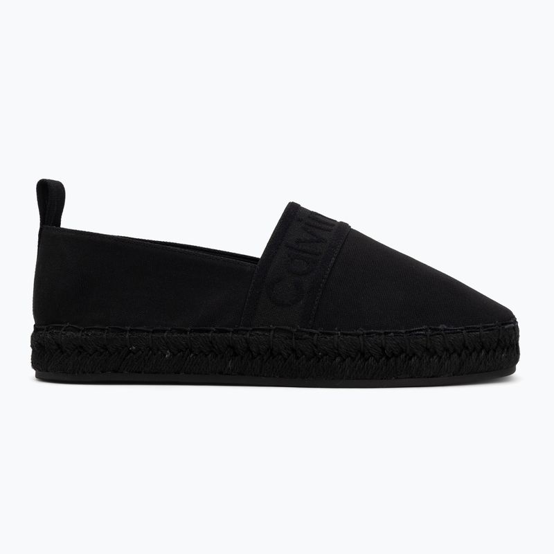 Espadrillas da donna Calvin Klein HW0HW02934 Oblique Webbing Triple Black 2