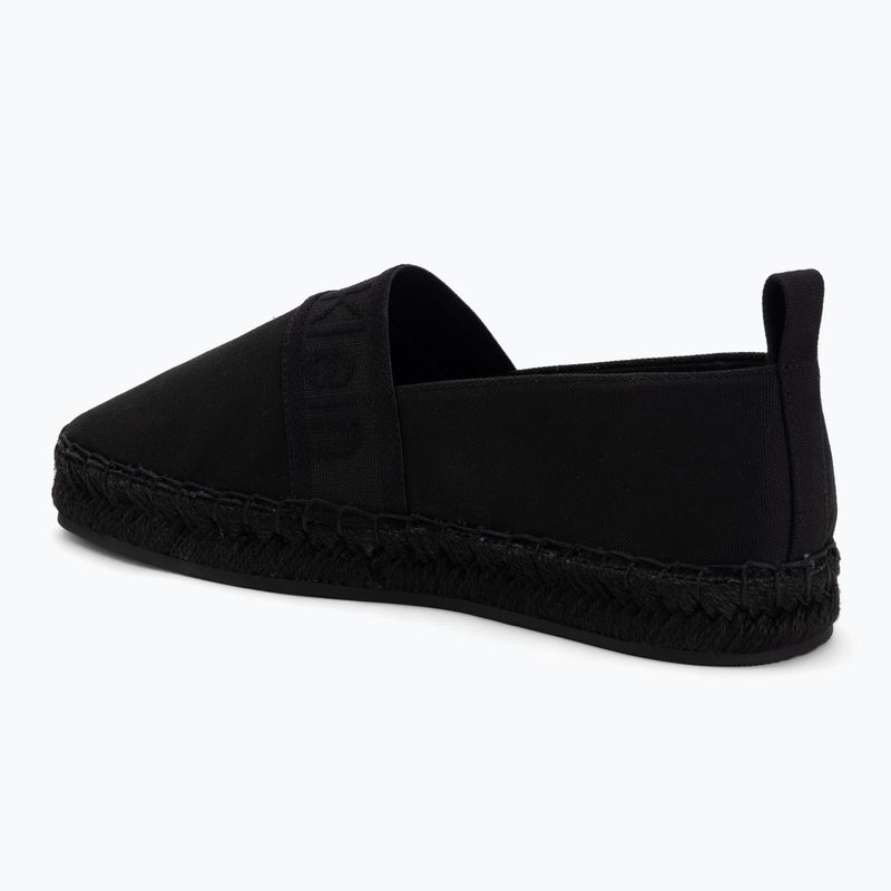 Espadrillas da donna Calvin Klein HW0HW02934 Oblique Webbing Triple Black 3