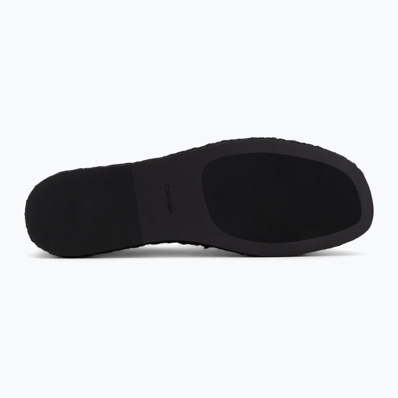 Espadrillas da donna Calvin Klein HW0HW02934 Oblique Webbing Triple Black 4