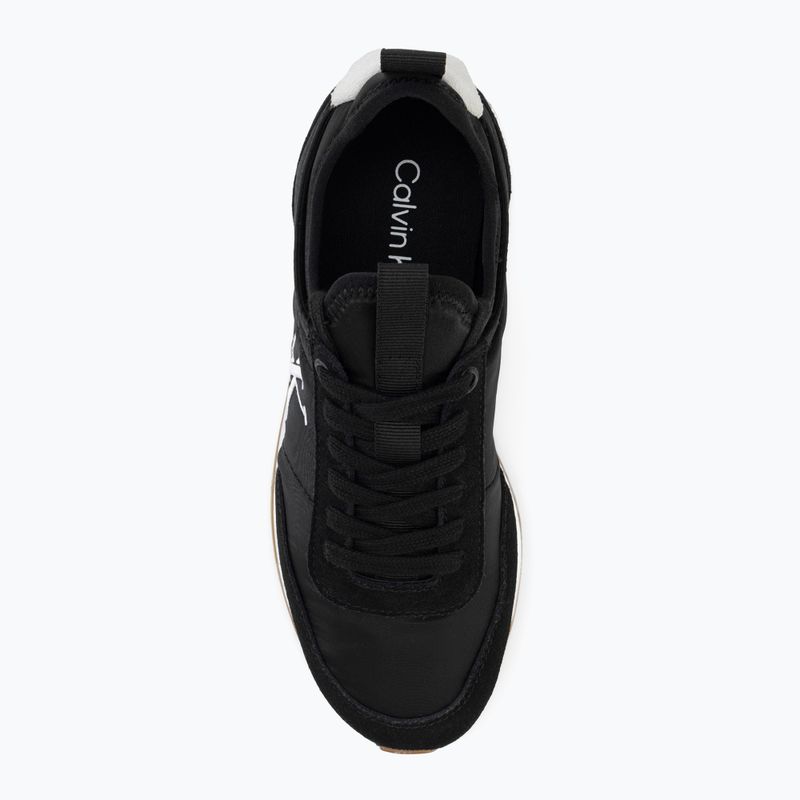 Scarpe da donna Calvin Klein YW0YW02060 Retro Runner Sock Laceup Mix Mat black/bright white 5