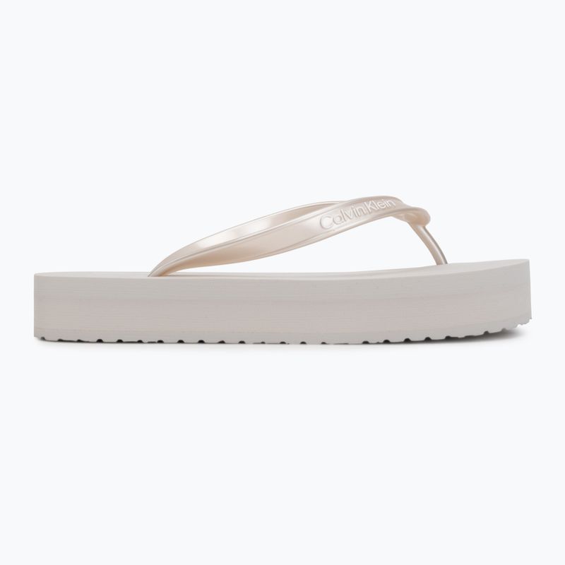 Infradito da donna Calvin Klein HW0HW03120 Flatform silver 2