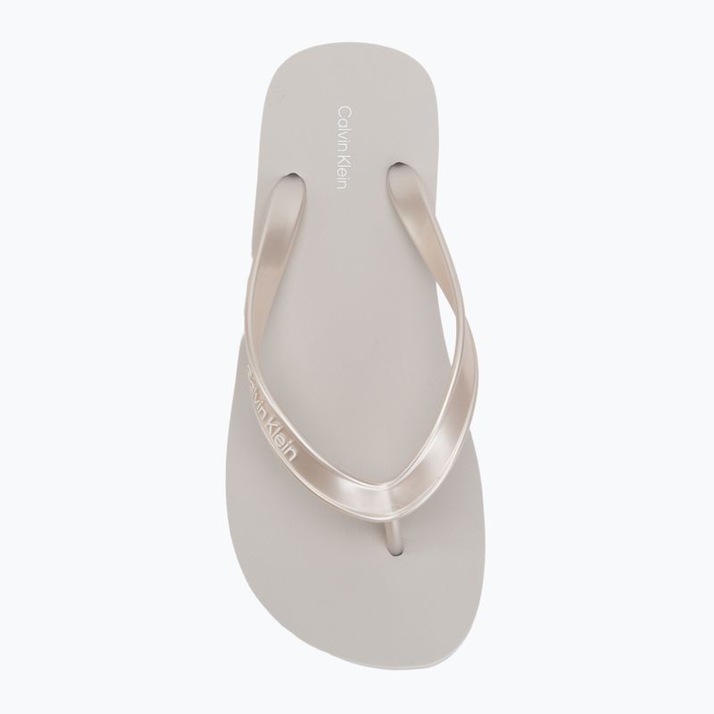 Infradito da donna Calvin Klein HW0HW03120 Flatform silver 5