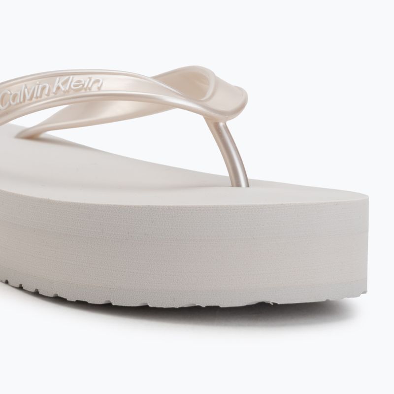 Infradito da donna Calvin Klein HW0HW03120 Flatform silver 7