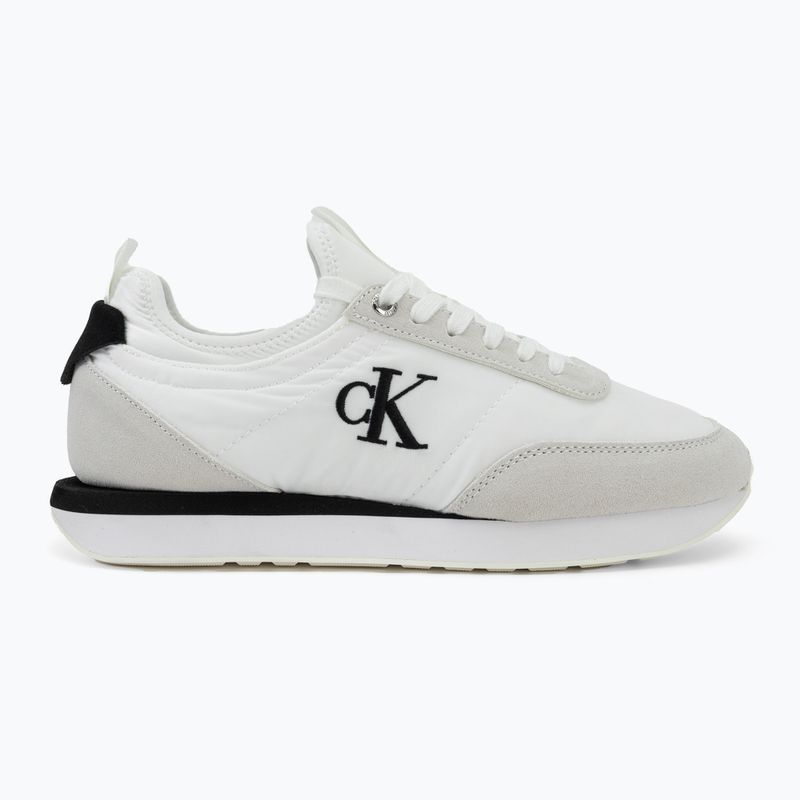 Scarpe da donna Calvin Klein YW0YW02060 Retro Runner Sock Laceup Mix Mat bright white/black/marshmallow 2