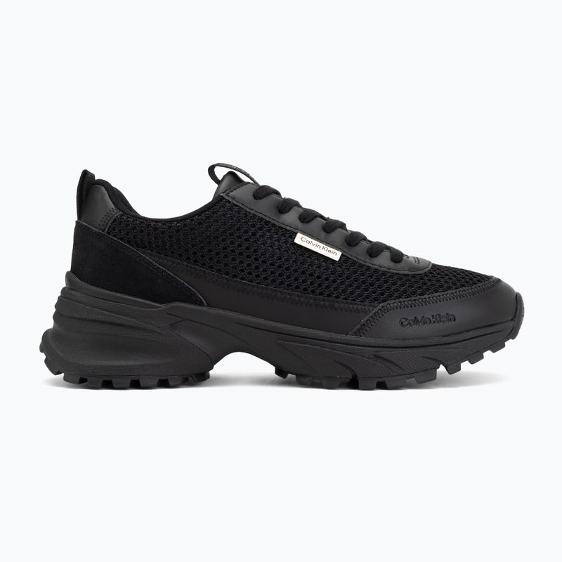 Scarpe da donna Calvin Klein HW0HW03000 Hike Runner Lup Lin Mesh triple black 2