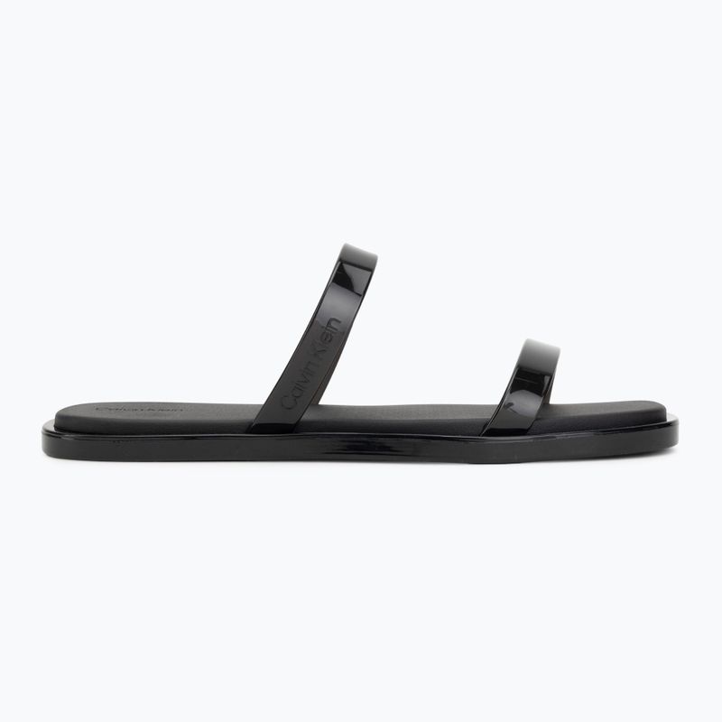 Ciabatte da donna Calvin Klein HW0HW02963 Jelly Doub Bar Shiny triple black 2