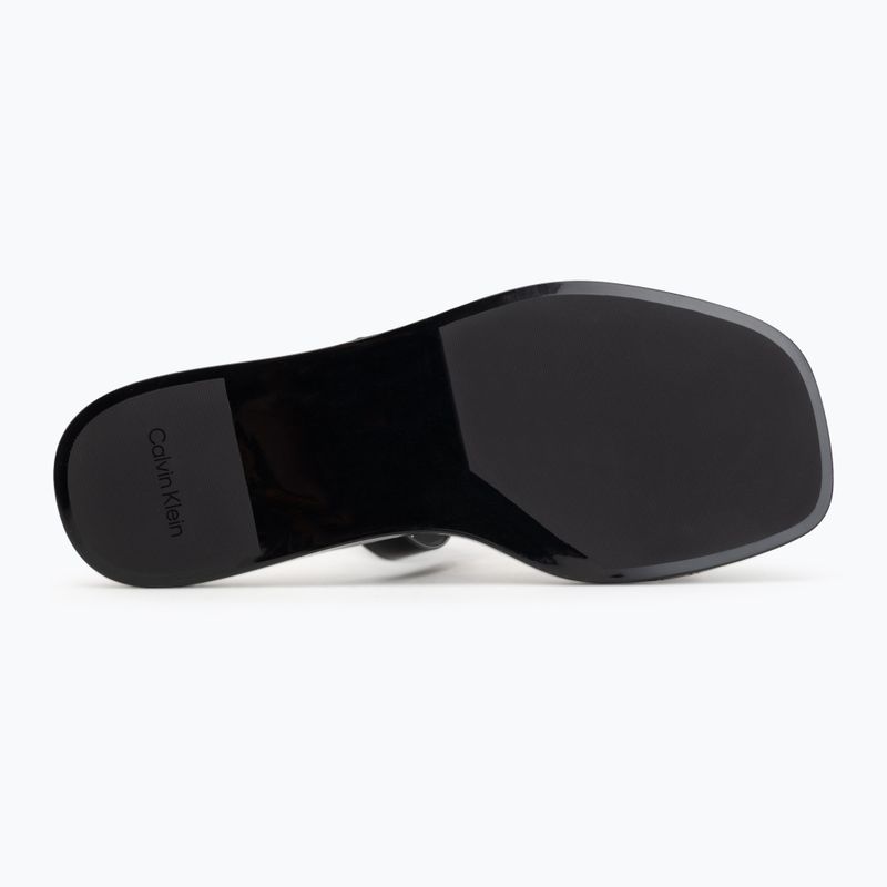 Ciabatte da donna Calvin Klein HW0HW02963 Jelly Doub Bar Shiny triple black 4