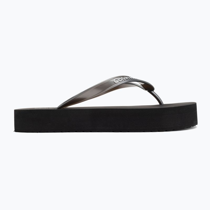 Infradito da donna Calvin Klein HW0HW03120 Flatform triple black 2