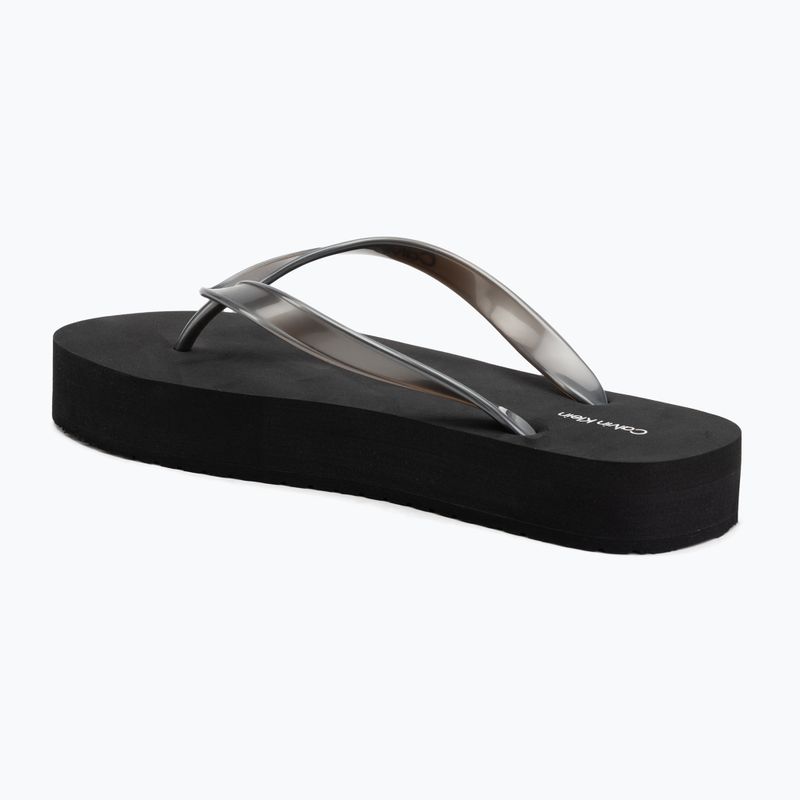 Infradito da donna Calvin Klein HW0HW03120 Flatform triple black 3