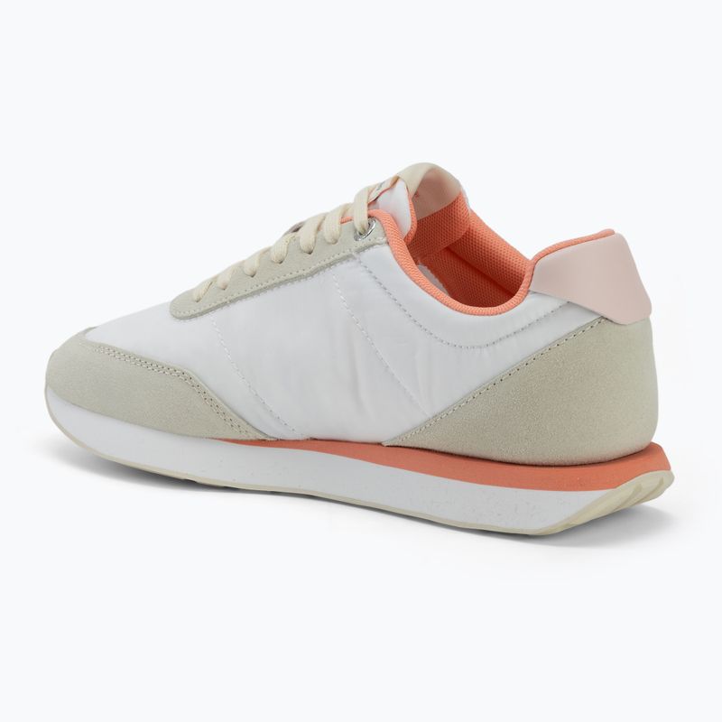 Scarpe da donna Calvin Klein YW0YW01990 Retro Runner Lace Up Nylon Mg brilliant white/light cashew/pink 3