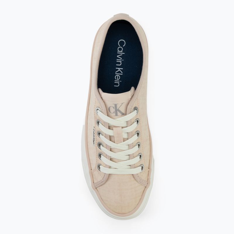 Scarpe da donna Calvin Klein HW0HW02970 Vulc Flatf Laceup Ripst whisper pink/key largo 5