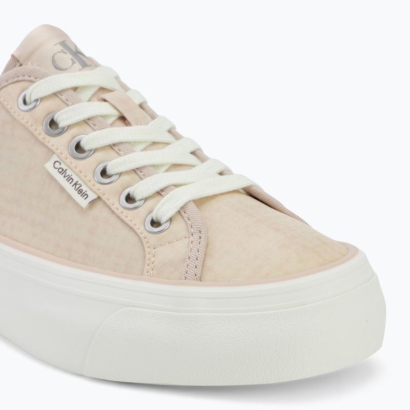 Scarpe da donna Calvin Klein HW0HW02970 Vulc Flatf Laceup Ripst whisper pink/key largo 7