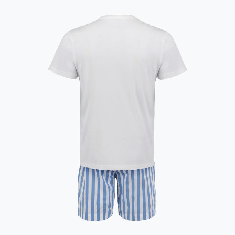 Pigiama da uomo Calvin Klein LV00NM2903 classic white top/vertical boardway 2