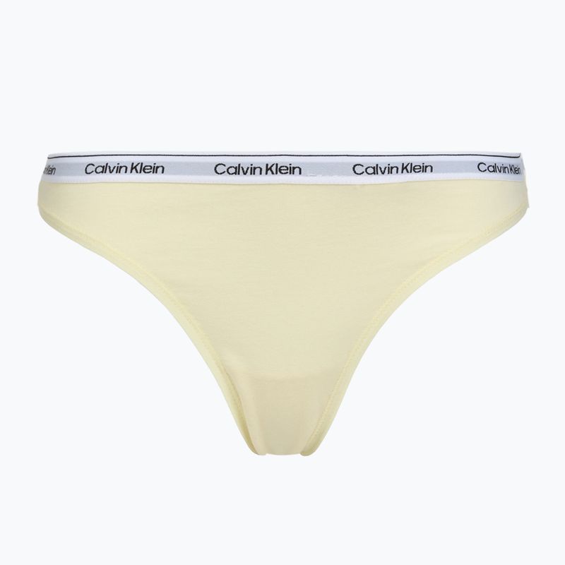 Perizoma da donna Calvin Klein LV00QD5209 Thong 3 pairs shoreline/snow heather/pear sorbe 2