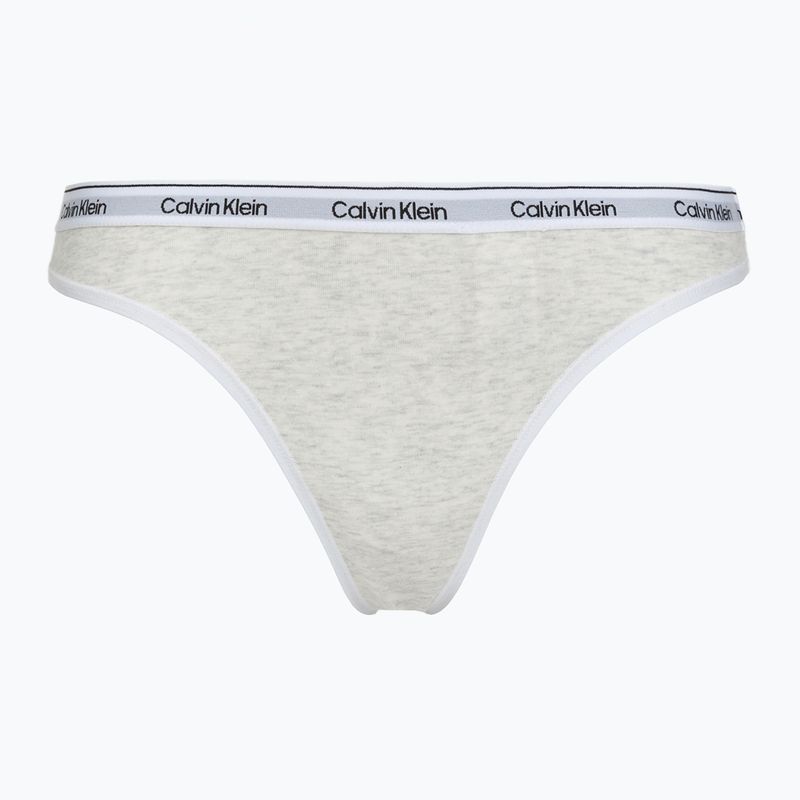 Perizoma da donna Calvin Klein LV00QD5209 Thong 3 pairs shoreline/snow heather/pear sorbe 3