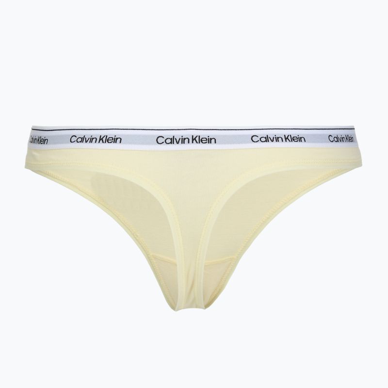 Perizoma da donna Calvin Klein LV00QD5209 Thong 3 pairs shoreline/snow heather/pear sorbe 5