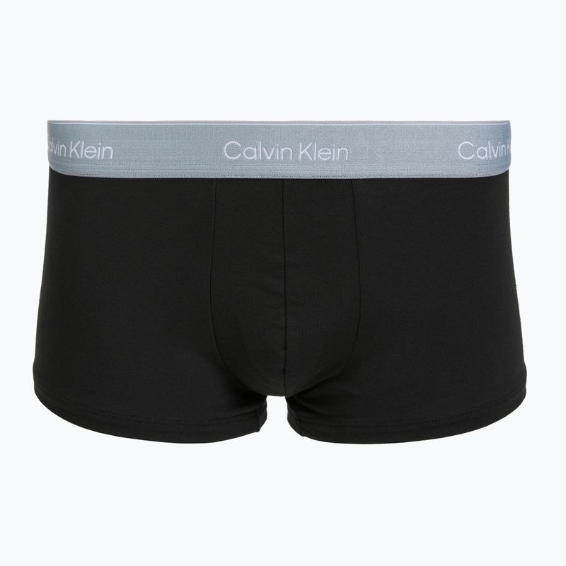 Boxer da uomo Calvin Klein LV00NB4390 Low Rise Trunk 5 pairs black wb/blue descent wb/green bi/khaki 2