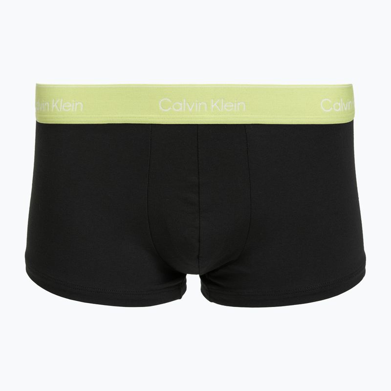 Boxer da uomo Calvin Klein LV00NB4390 Low Rise Trunk 5 pairs black wb/blue descent wb/green bi/khaki 3