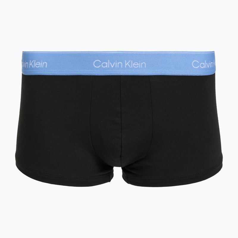 Boxer da uomo Calvin Klein LV00NB4390 Low Rise Trunk 5 pairs black wb/blue descent wb/green bi/khaki 4