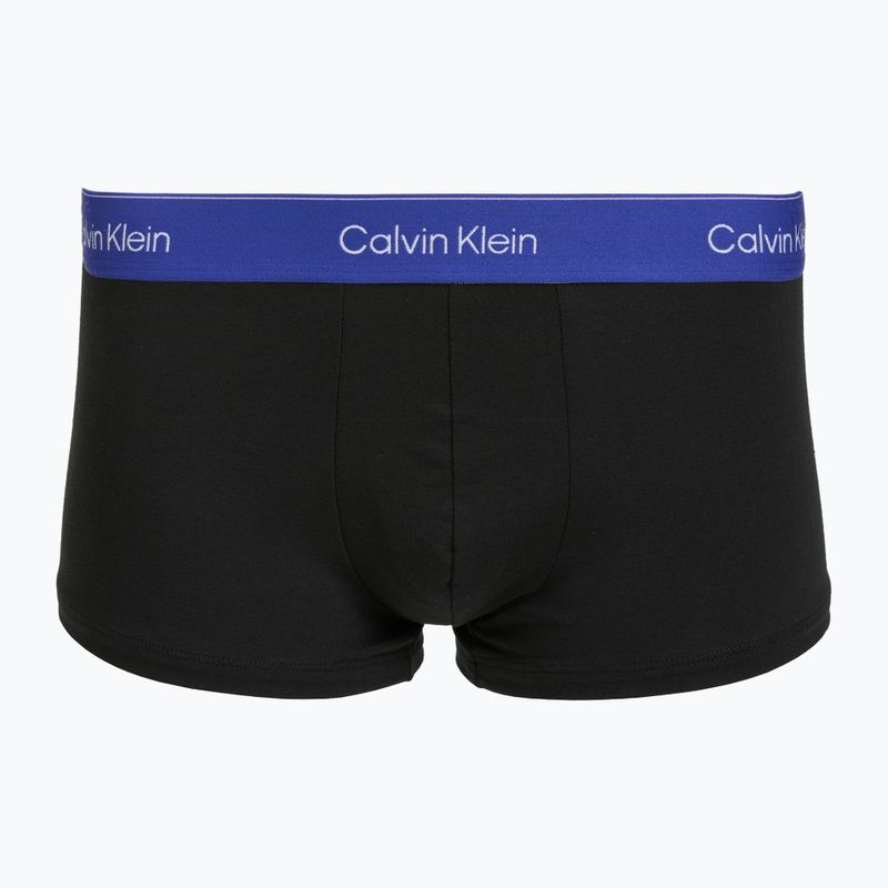 Boxer da uomo Calvin Klein LV00NB4390 Low Rise Trunk 5 pairs black wb/blue descent wb/green bi/khaki 5