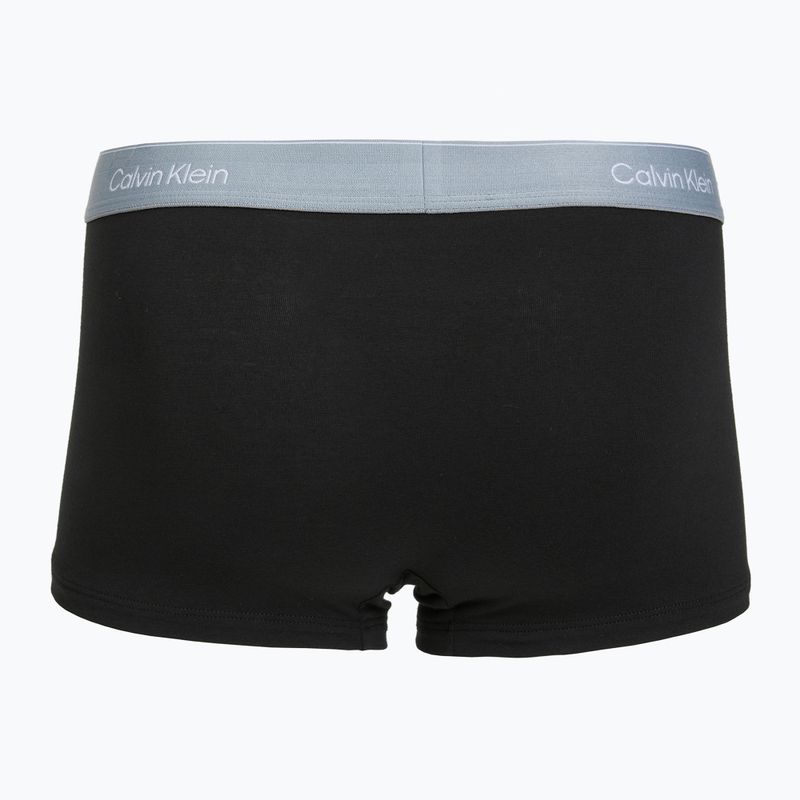 Boxer da uomo Calvin Klein LV00NB4390 Low Rise Trunk 5 pairs black wb/blue descent wb/green bi/khaki 7
