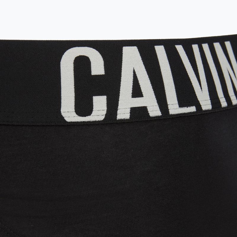 Slip da uomo Calvin Klein 000NB3607A Hip Brief 3 pairs black w/oatmeal logo/black w/age 6