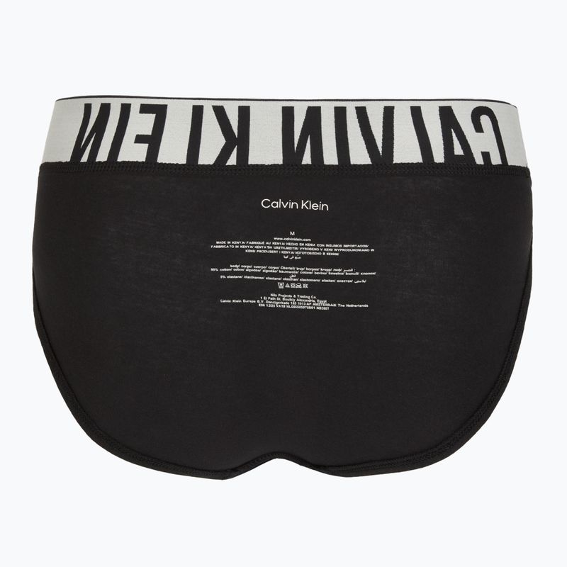 Slip da uomo Calvin Klein 000NB3607A Hip Brief 3 pairs black w/oatmeal logo/black w/age 7