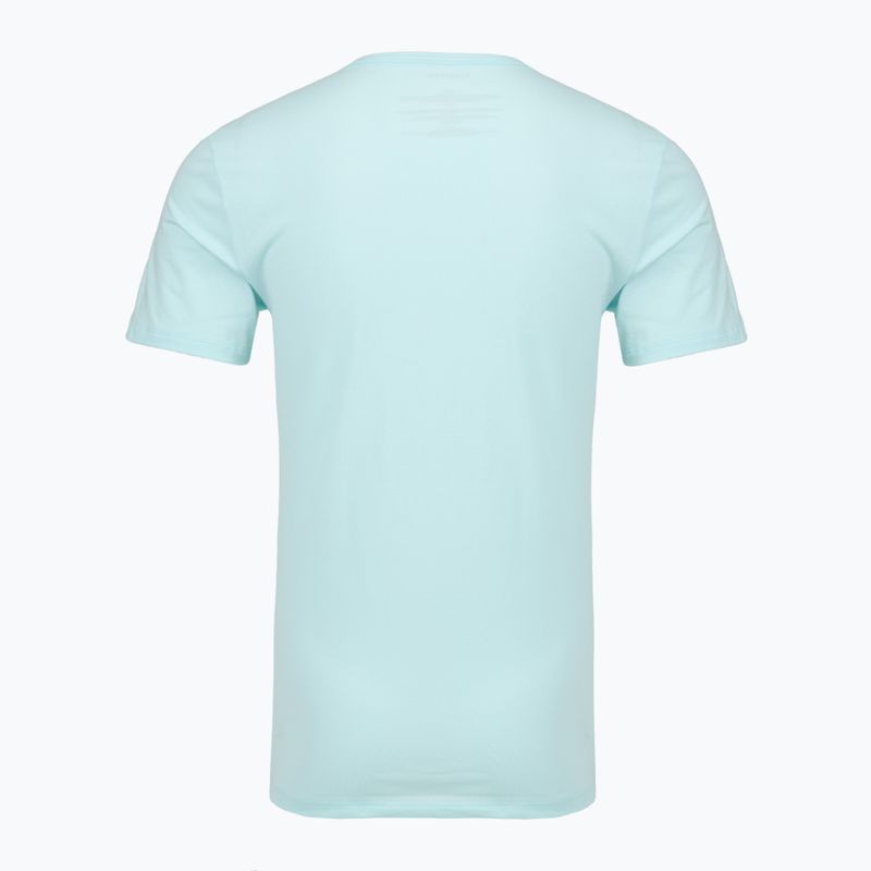 Maglietta da uomo Calvin Klein LV00NB4185 Crew Neck 3 pcs. black in sea spray emb/sea spray in 3