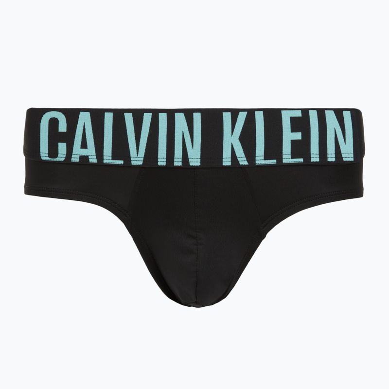 Slip da uomo Calvin Klein 000NB3610A Hip Brief 3 pairs black w/ombre blue logo/black w/c 2