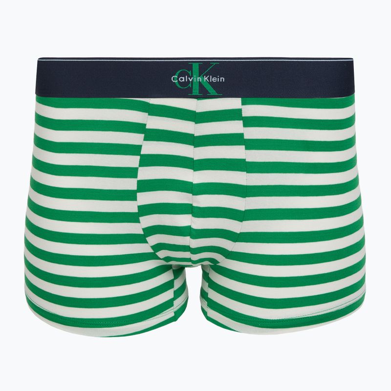 Boxer da uomo Calvin Klein LV00NB4472 Trunk 3 pairs shoreline/mardi gras green/cent s 3