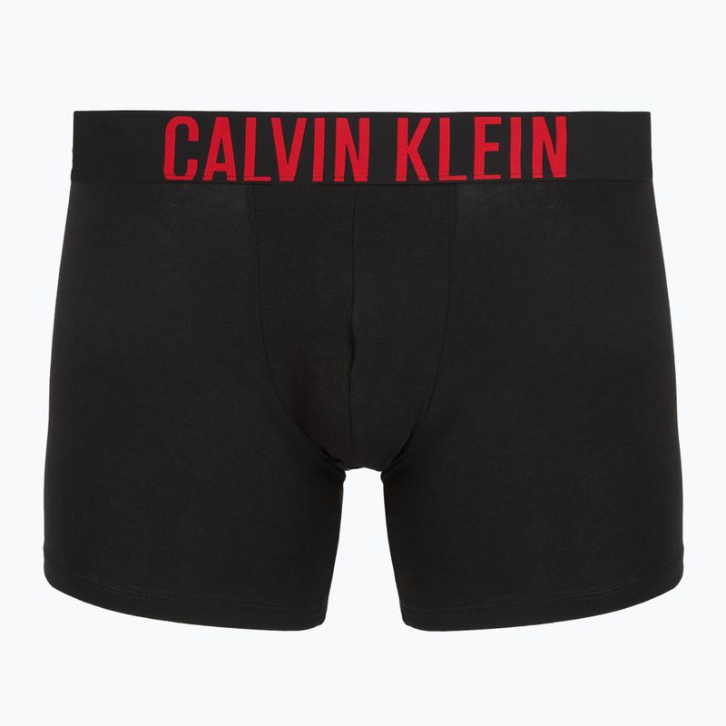 Boxer Calvin Klein 000NB3609A Boxer Brief 3 pairs black with oatmeal logo/black with age 4