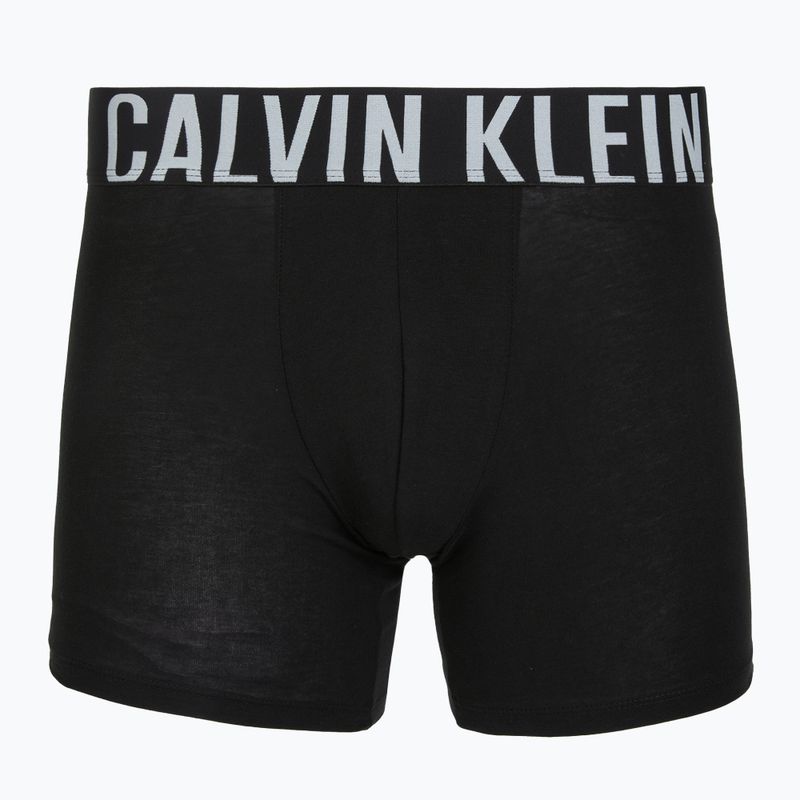 Boxer Calvin Klein 000NB3609A Boxer Brief 3 pairs black w/harbor mist logo/black w 5