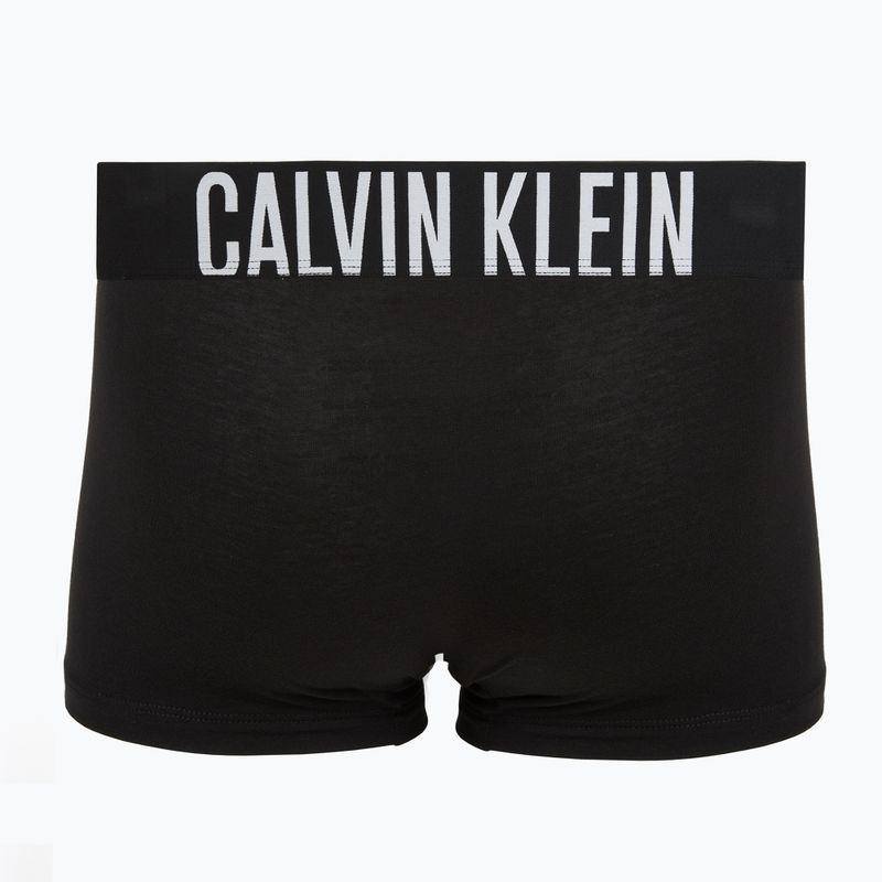 Boxer da uomo Calvin Klein 000NB3608A Trunk 3 pairs black with harbor mist logo/ black with 4