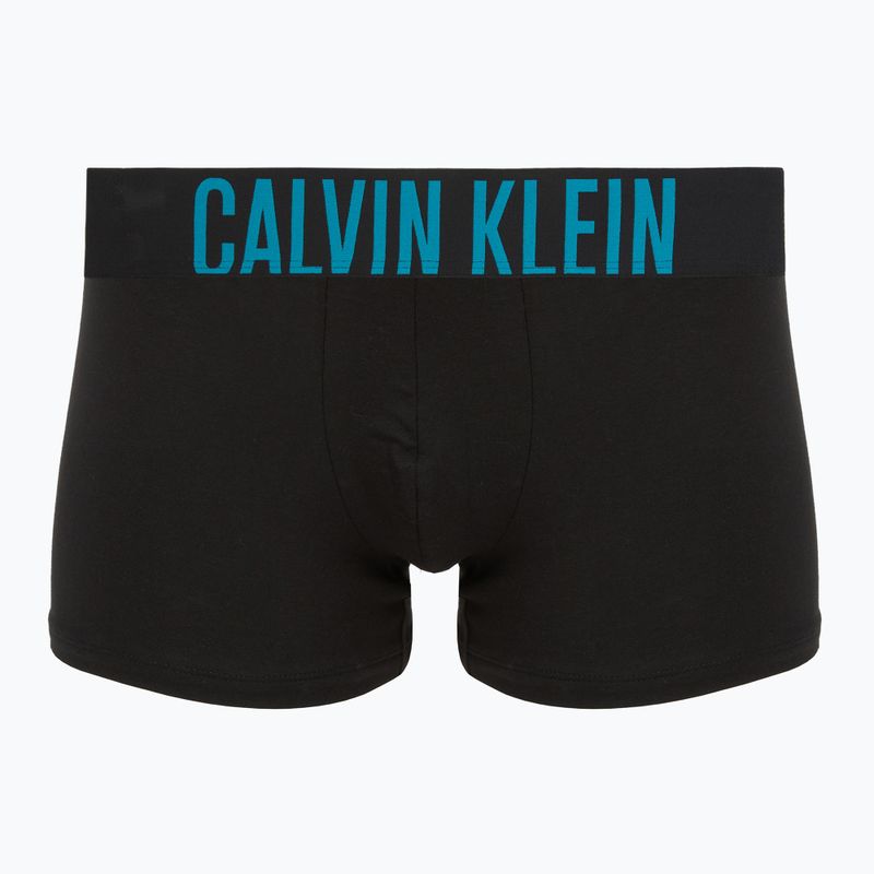 Boxer da uomo Calvin Klein 000NB3608A Trunk 3 paia nero con logo avena/nero con age 3