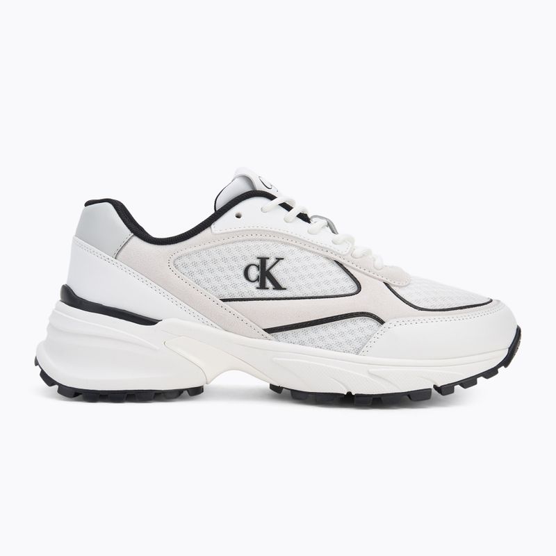 Scarpe da uomo Calvin Klein YM0YM01379 Hike Runner Mesh MIX bright white/black 2