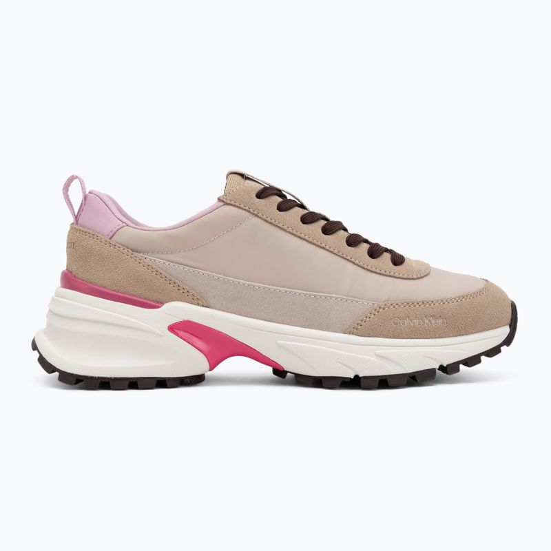 Scarpe da donna Calvin Klein YW0YW02075 Hike Runner MG Nylon Mix chateau/silver mink/pink 2